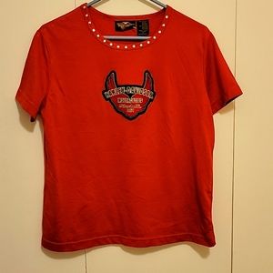 Ladies Harley Davidson short sleeve tee shirt size large